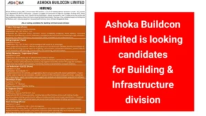 Exciting Career Opportunities with Ashoka Buildcon Ltd