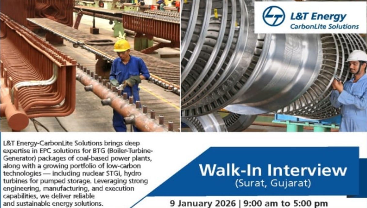 L&T Energy Walk-In Interview