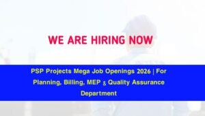 PSP Projects Mega Job Openings 2026