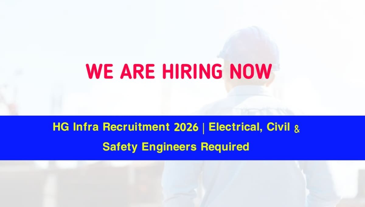 HG Infra Recruitment 2026